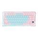 Клавіатура механічна GravaStar Mercury K1 Lite 80keys, GravaStar x BSUN Grey, BT/WL/USB, Aurora Mist (GSK1LITE_PM_MINT) [114482], фото 2