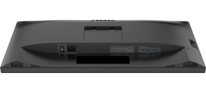 Монітор TFT 27" AOC, QHD, IPS, 75Hz, 2xHDMI, DP, USB-hub, webcam, HAS, Pivot, колонки, чорний (Q27P3QW) [405348]