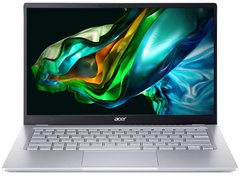 Acer Ноутбук Swift Go 14" SFG14-41 14" FHD IPS, AMD R3-7330U, 8GB, F256GB, UMA, Lin, сріблястий (NX.KG3EU.006)