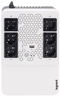 Джерело безперебійного живлення Legrand Keor Multiplug, 600VA/360W, USB, 6хSchuko, USB (310081) [12894]