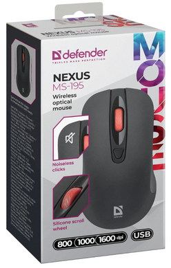 Миша Defender Nexus MS-195 Black (52195) [202417]