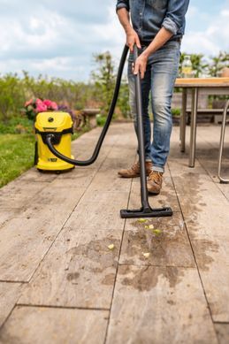 Пилосос професійний акумуляторний Karcher WD 3-18 18В контейнер 17л без АКБ та ЗП (1.628-550.0) [105655]
