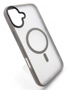 Чохол-накладка BeCover Metal Buttons Case MagSafe для Apple iPhone 16 Plus Gray (712095) [612140]