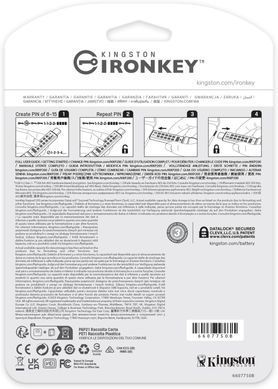 Флеш-накопичувач USB3.2 128GB Kingston IronKey Keypad 200 Type-C Blue (IKKP200C/128GB) [614253]