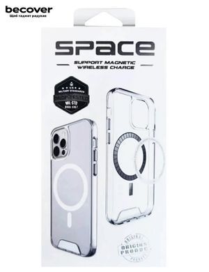 Чохол-накладка BeCover Space Case MagSafe для Apple iPhone 17e Transparancy (715143) [619205]
