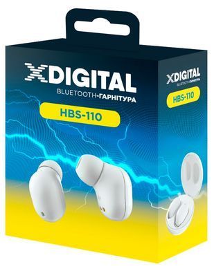 Гарнітура X-Digital HBS-110 White (HBS-110W) [203001]