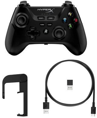 Геймпад HyperX Clutch, cross-platform, WL/BT/USB-A, чорний (516L8AA) [106064]