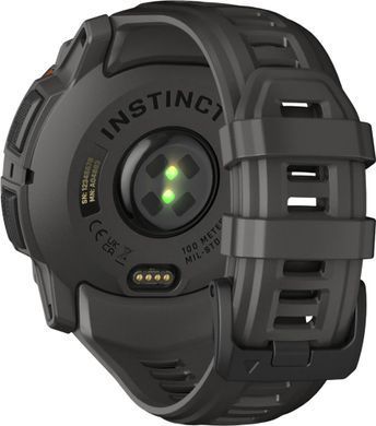 Смарт-годинник Garmin Instinct 3 50mm Solar Black with Charcoal Silicone Band (010-02935-40) [604567]