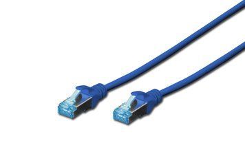 Патч-корд CAT 5e SF-UTP, Cu, PVC AWG 26/7, довжина 5 м, колір синій DIGITUS by ASSMANN (DK-1531-050/B) [501763]