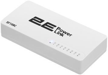 Комутатор 2E PowerLink SF108C, 8xFE, Некерований (2E-SF108C) [104935]