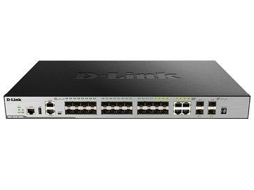Комутатор D-Link 20xSFP, 4xSFP/GE, 4xSFP+, L3 (DGS-3630-28SC) [14856]