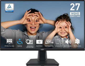 Монітор MSI 27" PRO MP275Q 2xHDMI, DP, MM, IPS, 2560x1440, 100Hz, 1ms, sRGB 100%, AdaptiveSync (9S6-3PC3CM-080) [115126]