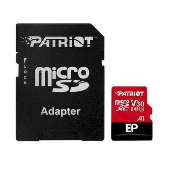 Карта пам'яті microSDXC (UHS-1 U3) Patriot EP Series 1Тb class 10 V30 (R-100MB/s, W-80MB/s) (adapter SD) (PEF1TBEP31MCX) [803642]