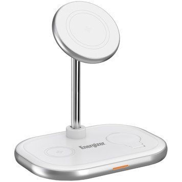 Зарядний пристрій Wireless 15W 3-in-1 Fast Charger white Energizer (WCP303) [404664]