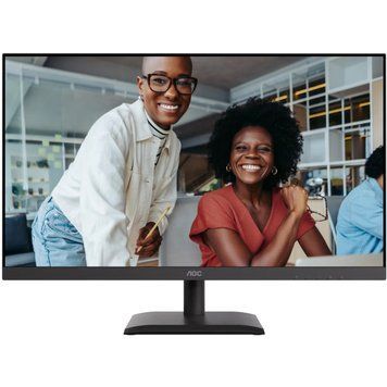 Монітор TFT 27" AOC, 4K UHD, IPS, 2xHDMI, DP, USB-C, RJ-45, USB hub, HAS, Pivot, кол., чорний (U27E4CV) [405351]