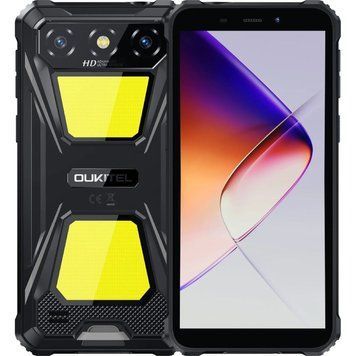 Смартфон Oukitel G5 6" HD+ /4GB/128GB T310 /6300mAh /Ліхтар/13+5Мп/ IP69K/Black (G5_BK) [404411]