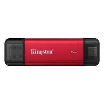 Портативний SSD Kingston Dual USB-A/C 1TB Dual Portable 1050MB/s USB 3.2 Gen 2 Red/Black (SPSD/1TB) [805728]
