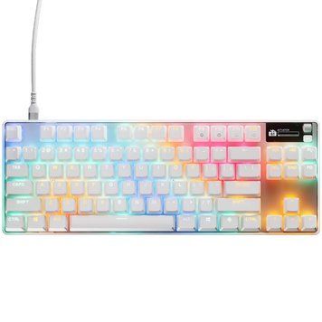 Клавіатура ігрова SteelSeries Apex Pro TKL Gen 3 UA HyperMagnetic, OmniPoint 3.0, OLED, White (64898) [401060]