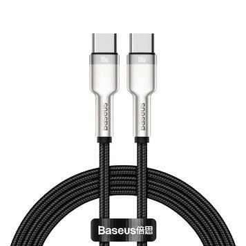Кабель Baseus Cafule Series Metal Data Cable Type-C to Type-C 100W 2m Black (CATJK-D01) [802525]