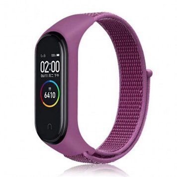 Ремінець BeCover Nylon Style для Xiaomi Mi Smart Band 5/Mi Smart Band 6 Purple (705429) [604624]
