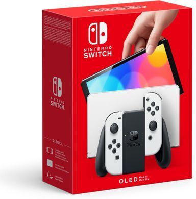 Ігрова консоль Nintendo Switch OLED (біла) (45496883386) [102493]