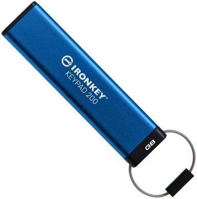 Флеш-накопичувач USB3.2 128GB Kingston IronKey Keypad 200 Type-C Blue (IKKP200C/128GB) [614253]