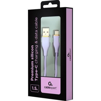 Кабель Cablexpert USB - USB Type-C (M/M), 2.1 A, 1.5 м, Purple (CC-USB2S-AMCM-1.5M-P) [604277]