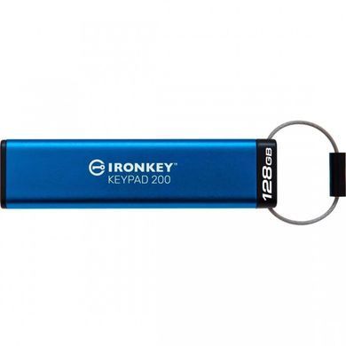 Флеш-накопичувач USB3.2 128GB Kingston IronKey Keypad 200 Type-C Blue (IKKP200C/128GB) [614253]