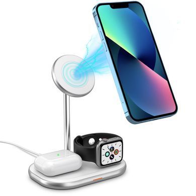 Зарядний пристрій Wireless 15W 3-in-1 Fast Charger white Energizer (WCP303) [404664]