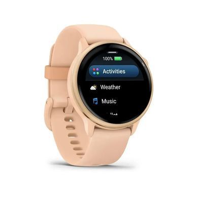 Смарт-годинник Garmin Vivoactive 6 Metallic Pink Dawn with Pink Dawn Silicone Band (010-02985-43) [616756]