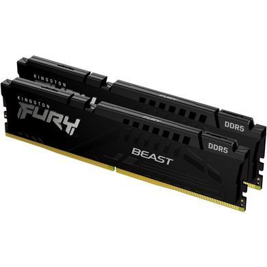 Пам'ять ПК Kingston DDR5 32GB KIT (16GBx2) 5200 FURY Beast RGB (KF552C40BBAK2-32) [103801]