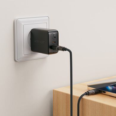 Кабель ACEFAST C10-04 USB to Type-C 3A, 1.2m, silicone, zinc connectors, Black (6974316283126) [802240]