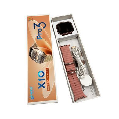 Смарт-годинник W&O X10 Pro 3 46mm. 240 mAh, IP67 Pink (WOX10P3PI) [802690]