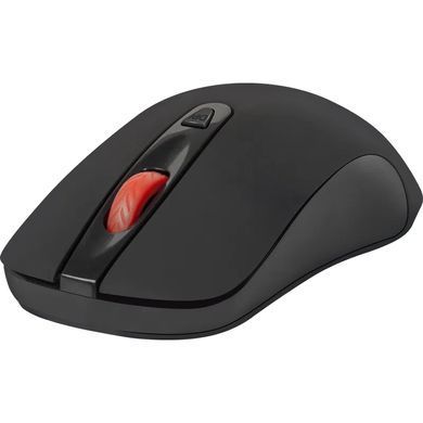 Мишка Defender Nexus MS-195 бездротова, 4 кн. до 1600 dpi, безшумна, чорна (52195) [403145]