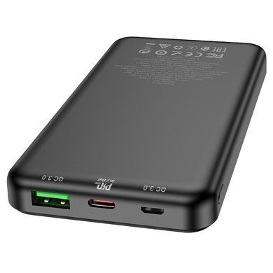 Зовнішній акумулятор HOCO J87 Tacker PD20W+QC3.0 power bank(10000mAh) Black (6931474761019) [806617]