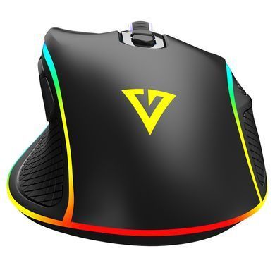 Мишка Modecom Veles Volcano, ігрова, 12800dpi., 8кн.,RGB, чорна (M-MC-VELES-100) [401240]