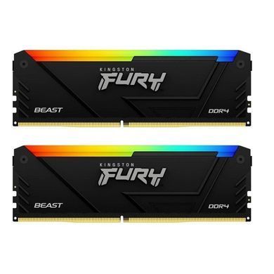 Модуль пам`яті DDR4 2x16GB/3200 Kingston Fury Beast RGB (KF432C16BB12AK2/32WP) [614174]