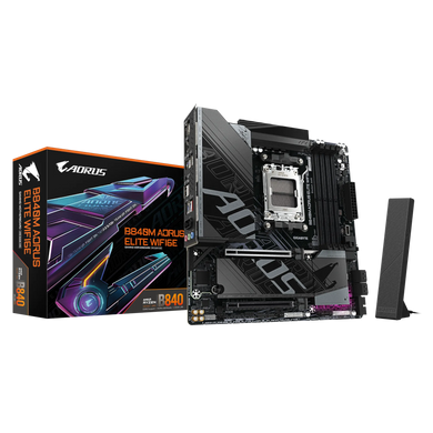 Материнська плата GIGABYTE (B840M AORUS ELITE WIFI6E) [306155]