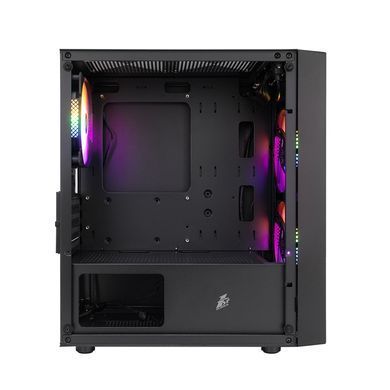 Корпус 1stPlayer Black без БЖ (BS-2-BK-3F1) [608764]