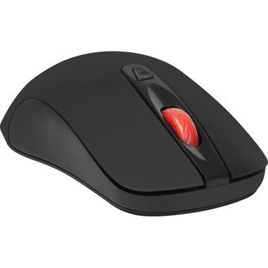 Мишка Defender Nexus MS-195 бездротова, 4 кн. до 1600 dpi, безшумна, чорна (52195) [403145]