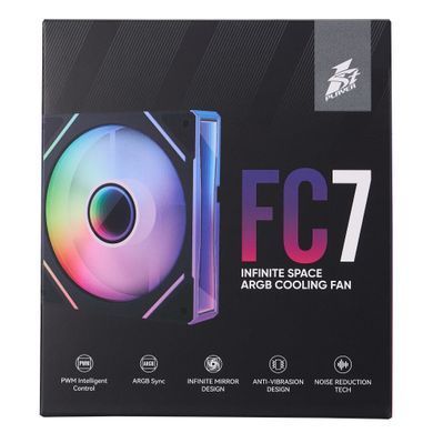 Вентилятор 1stPlayer FC7 Black (FC7-BK-1IN1) [609129]