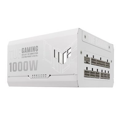 Блок живлення Asus TUF-GAMING-1000G-WHITE PCIE5 1000W Gold (90YE00S5-B0NA00) [611874]
