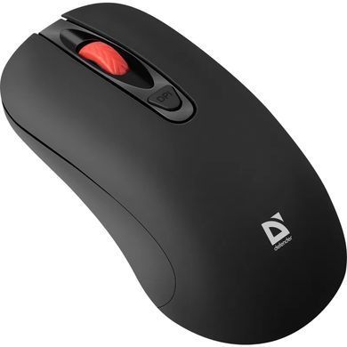 Мишка Defender Nexus MS-195 бездротова, 4 кн. до 1600 dpi, безшумна, чорна (52195) [403145]