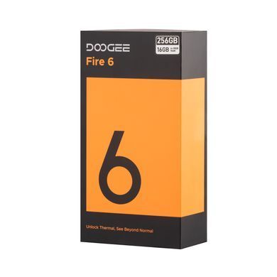 Смартфон Doogee Fire 6 6.56" 6/256ГБ, 2SIM, 10400мА&bull;год, синій (з тепловізором) (6923740234310) [101365]