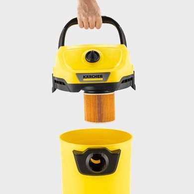 Пилосос професійний акумуляторний Karcher WD 3-18 18В контейнер 17л без АКБ та ЗП (1.628-550.0) [105655]