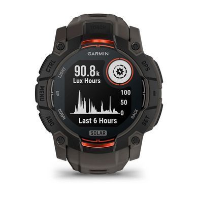 Смарт-годинник Garmin Instinct 3 50mm Solar Black with Charcoal Silicone Band (010-02935-40) [604567]