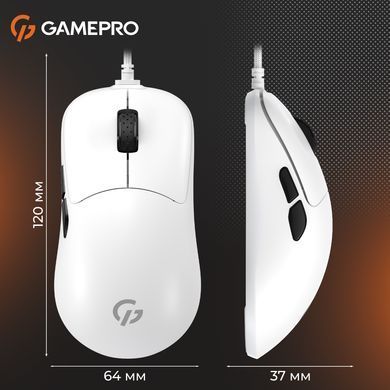 Миша GamePro White (GM690W) [606726]