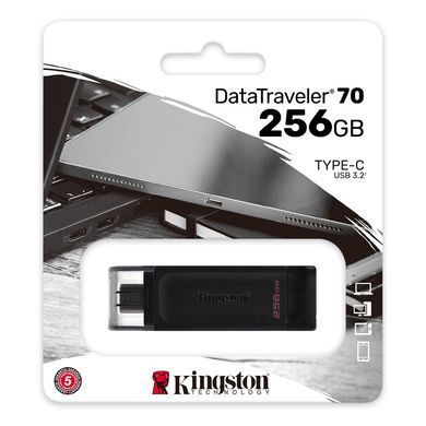 Флеш-накопичувач Kingston USB 3.2 DT 70 256GB Type-C (DT70/256GB) [803059]