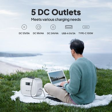 Зарядна станція Bluetti X60, 200W, 614Wh (P) (P-X60-EU-WH-BL-010) [615175]