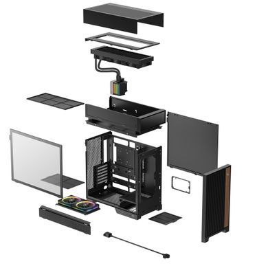 Корпус DeepCool CL6600 Black (R-CL6600-BKNNA0-G-1) [619669]